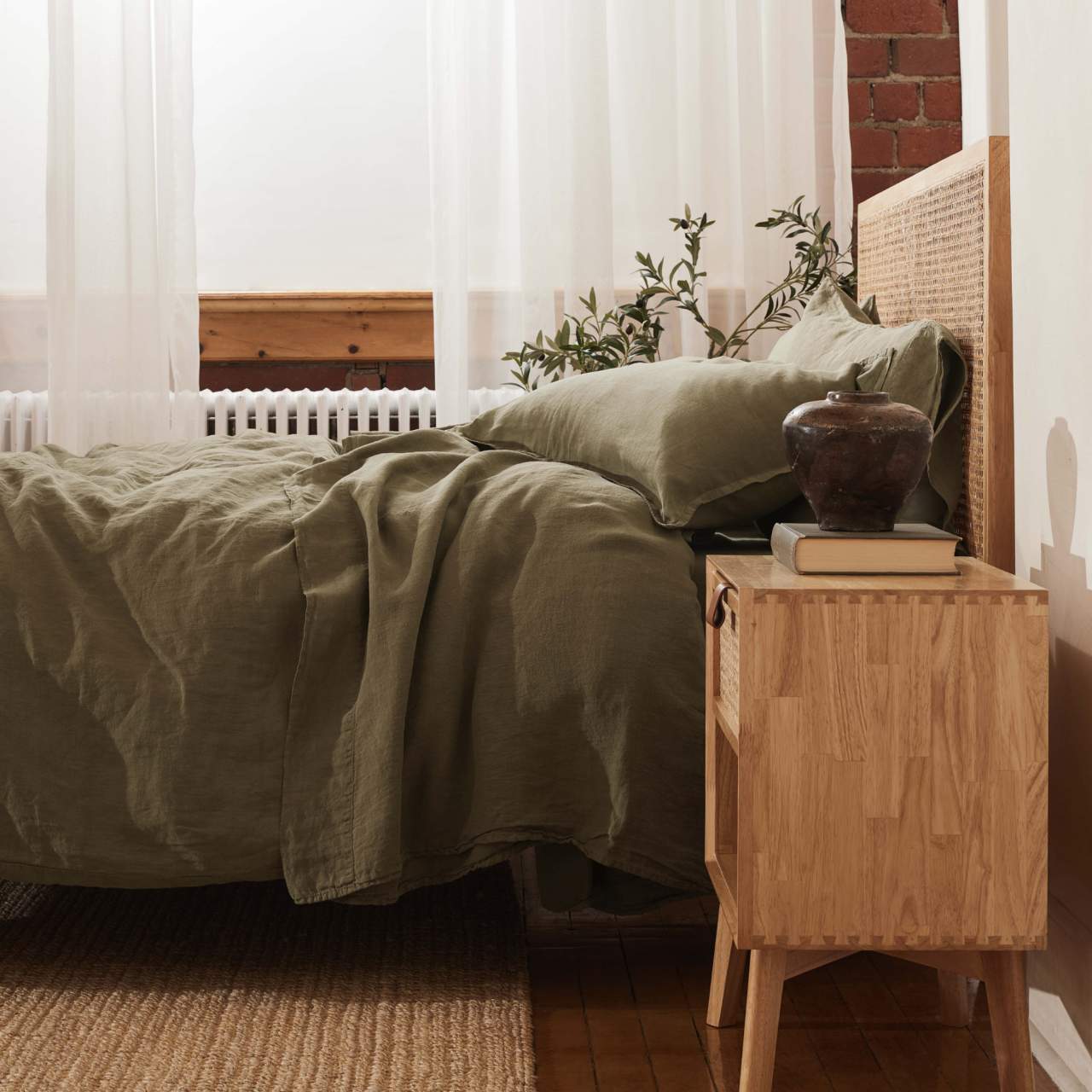 Cocoon™ Drap plat en lin Européen